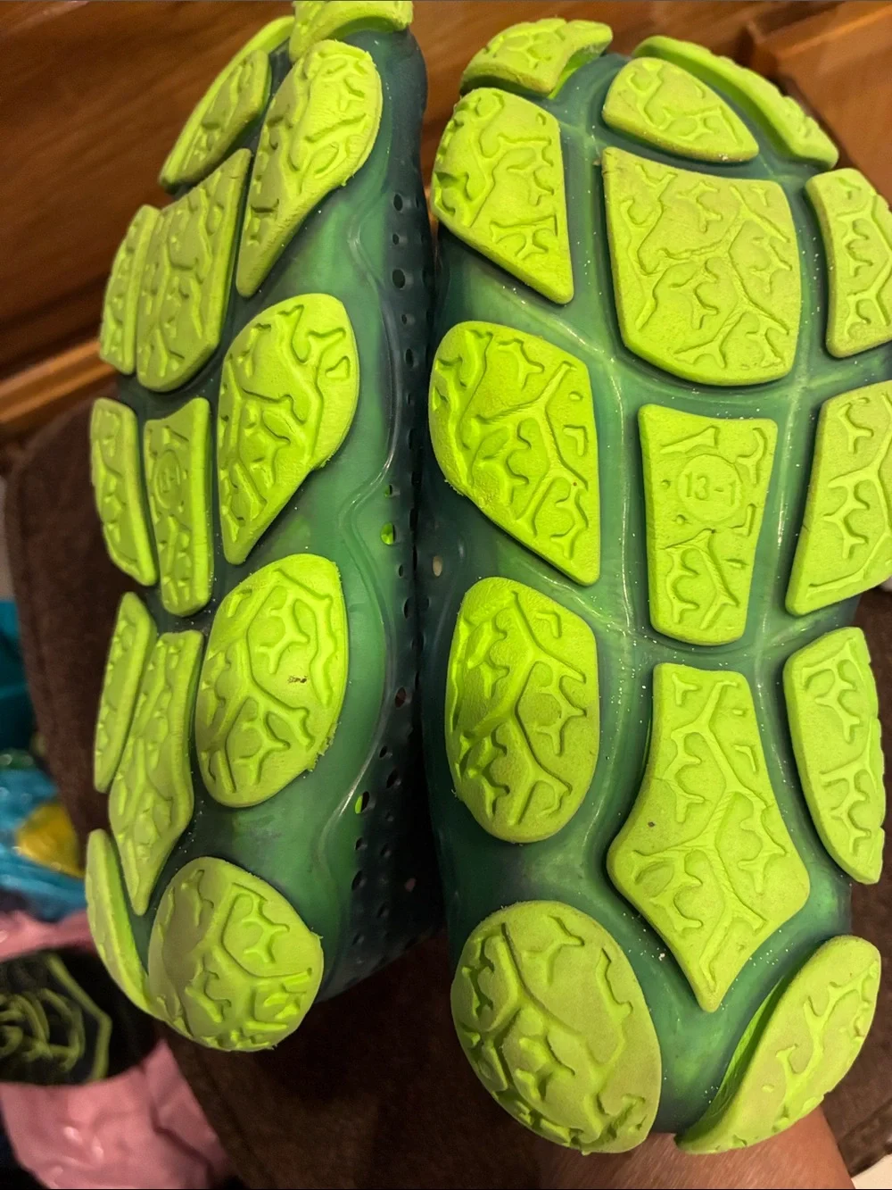 wonder nation Aqua and Lime Kids Water Shoes Duo